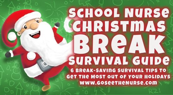 School Nurse Christmas Break Survival Guide, school nurse, nurse, Christmas, winter break, Christmas break, holiday break, new years, school break, holiday
